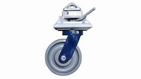 Shipping container caster wheel